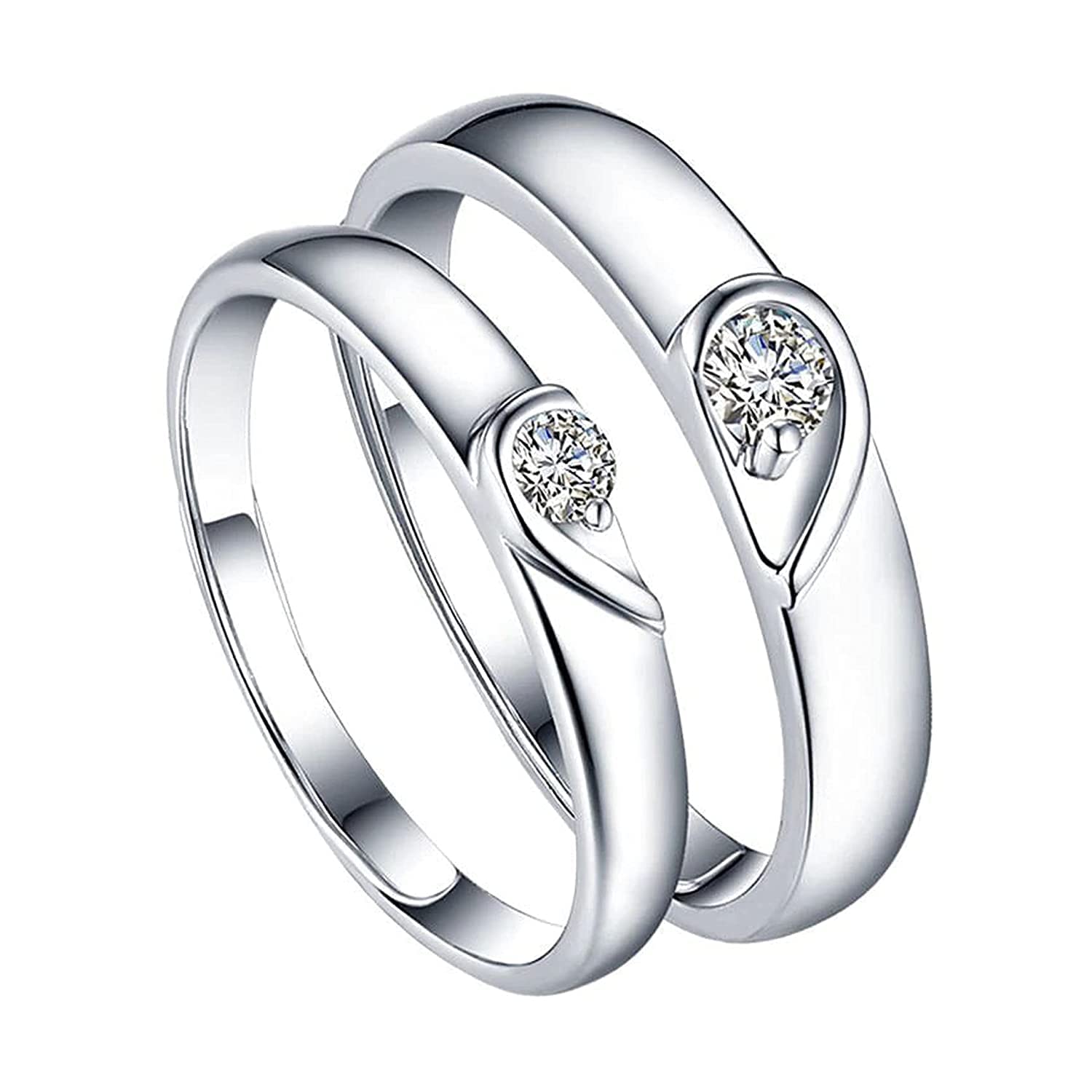 See full amazon price history chart for AJS Corner Crystal Heart Design Silver Ring Couple Ring for Women and Girls Adjustable Women Artificial Jewellery Valentine Ring Stainless Steel Ring AJS Corner Crystal Heart Design Silver Ring Couple Ring for Women and Girls Adjustable Women Artificial Jewellery Valentine Ring Stainless Steel Ring (B0BV319TL5) Amazon Price History, Amazon Price Tracker
