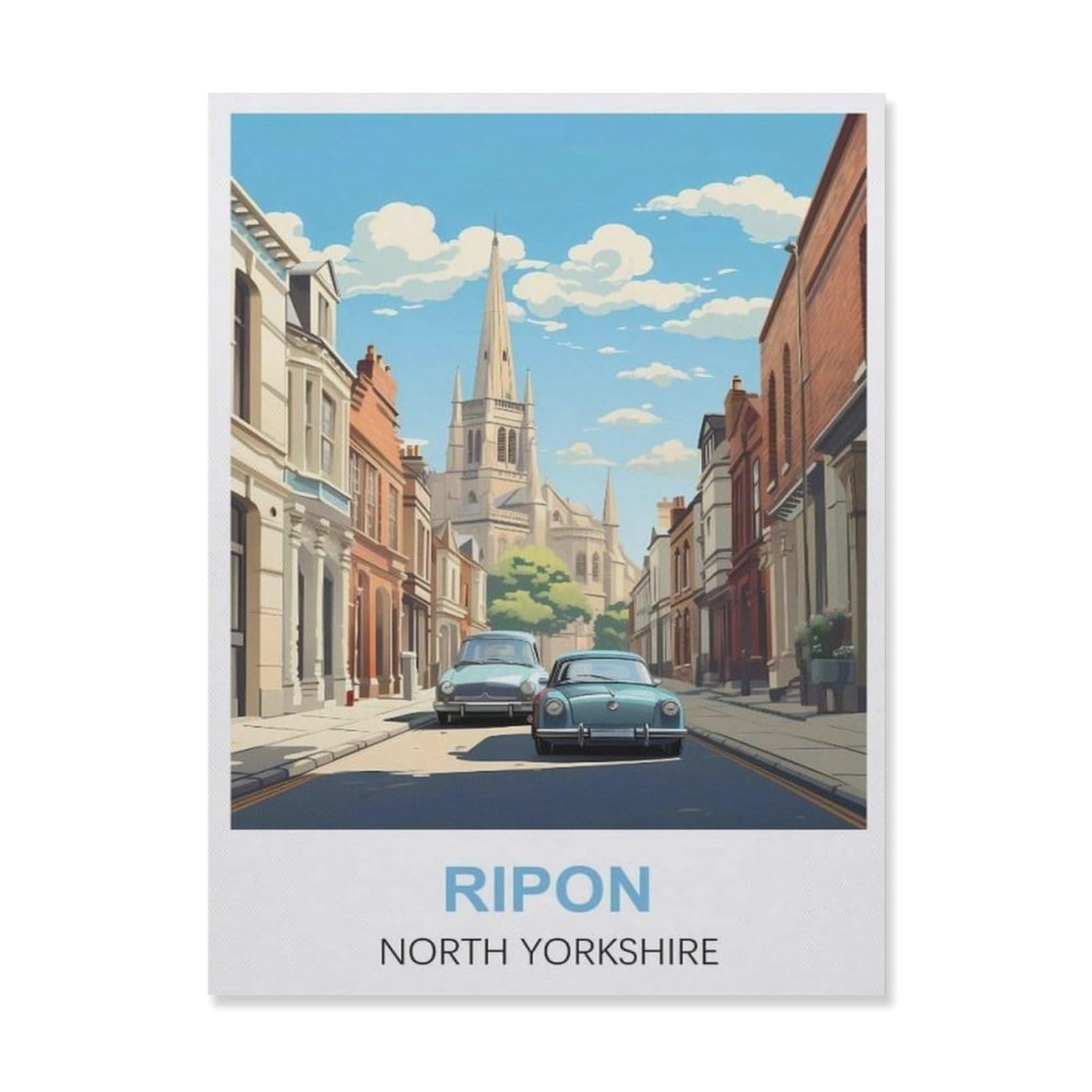 Metal Sign Tin Sign，Ripon North Yorkshire(15x30cm）