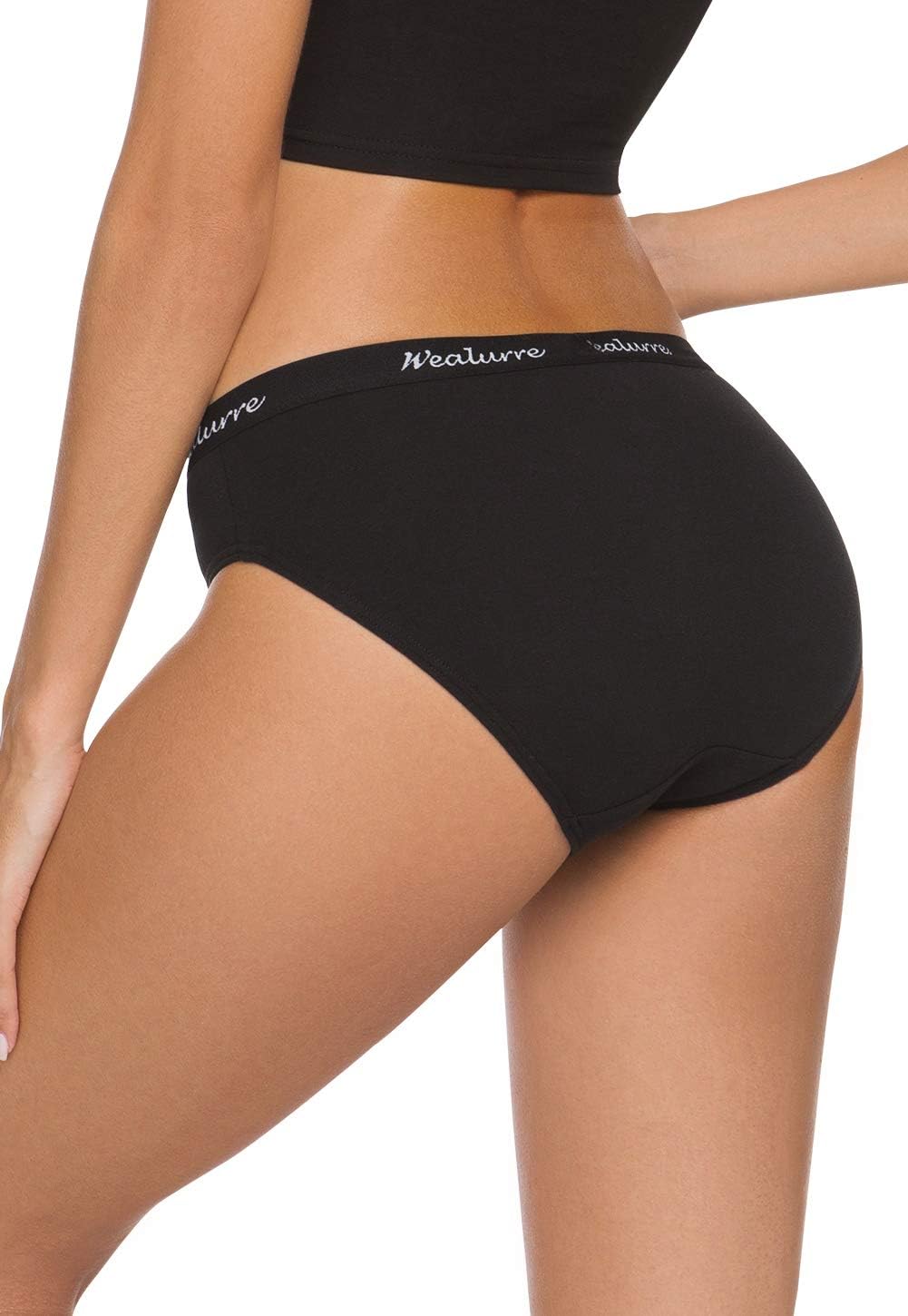 Wealurre Womens Underwear Cotton Bikini Breathable Sport Low Rise Panty for Women Multipack - Image 4