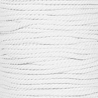 Vista 80 de Cuerda de algodón trenzado súper suave de 3 hebras (negro, 1 pulgada x 10 pies)