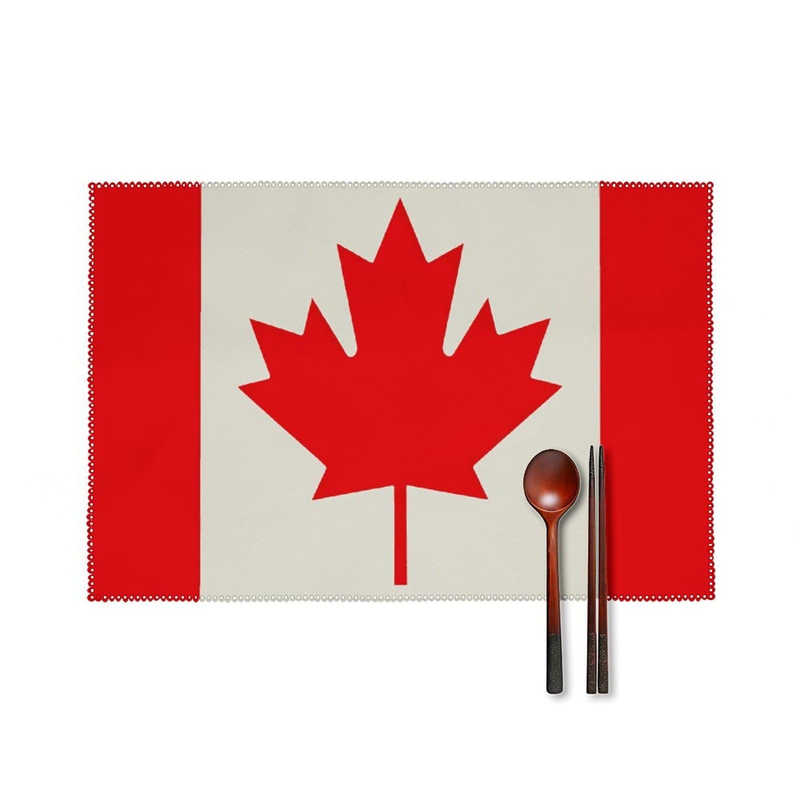 Set de table thermorésistant et antidérapant Canada lot de 6 lavables
