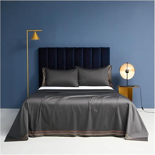 SFMZCM - Juego de sábanas bordadas de algodón de 3 piezas para cama de tamaño queen tela tejida color D tamaño 965 x 1063in 3 piezas