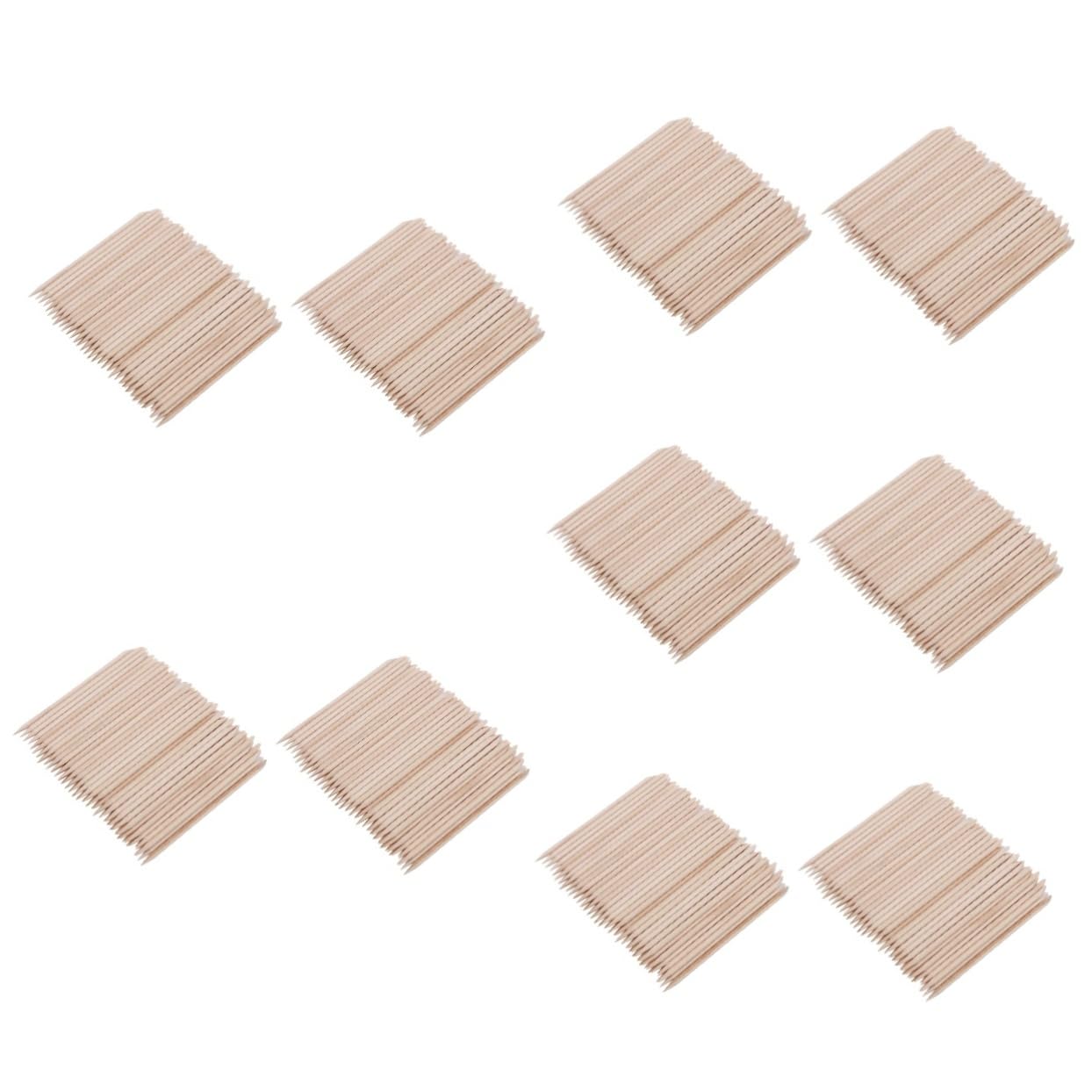 Mikinona 10 Sets 100-teiliges Stick-set Für Nail Art Polish Nagelhautschieber-entferner Multifunktions-nagelwerkzeug 100 Stück * 10