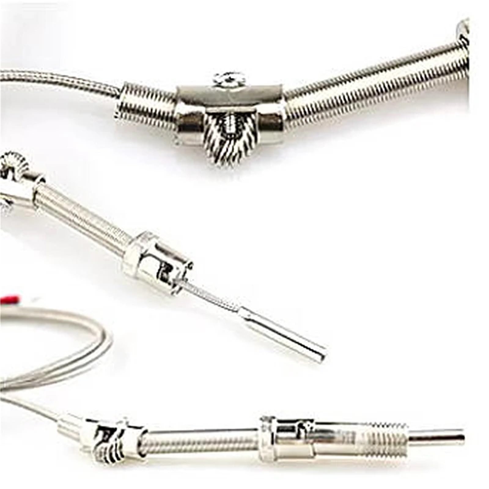 1 sensor de temperatura de resistencia térmica de termopar tipo E tipo E WRNT-01 con cable blindado 1M-5M (tipo E 1M)