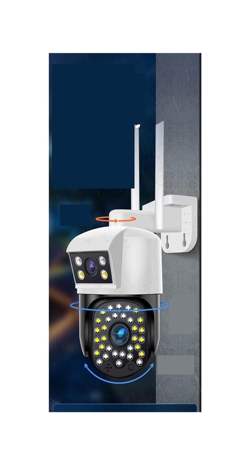 Kamera bezpieczeństwa, Kamera Domowa, Monitor 360 Stopni Bez Martwego Kąta, Bezprzewodowy Telefon Komórkowy Zdalny Noktowizor Na Zewnątrz, 4G, Fotografia Słoneczna(Monitoring special+128GB)