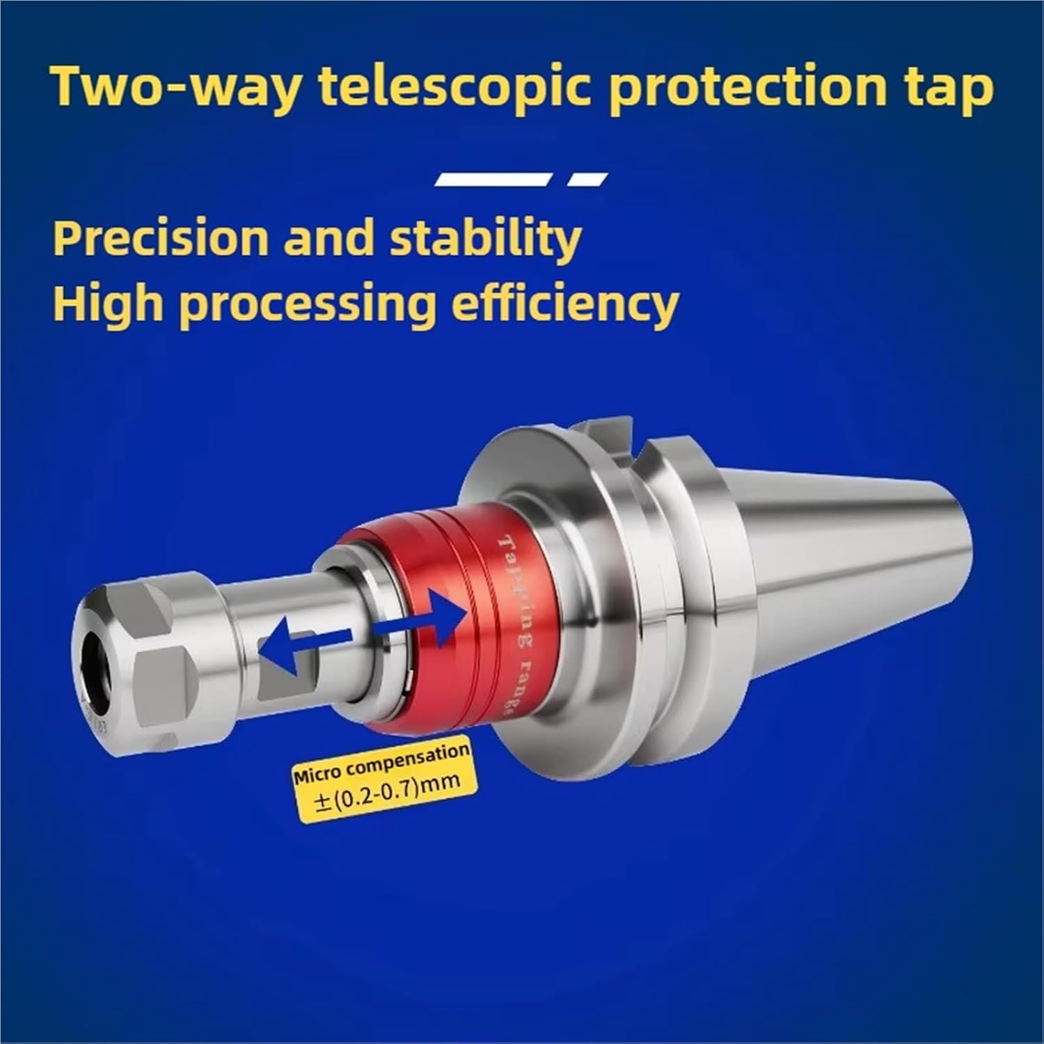 CNC Tapping Tool BT30 BT40 TER32 TER25 Holder Collet Chuck Flexible Floating Taps Machine Tools Part Lathe Accessories(BT30-TER32-110L)