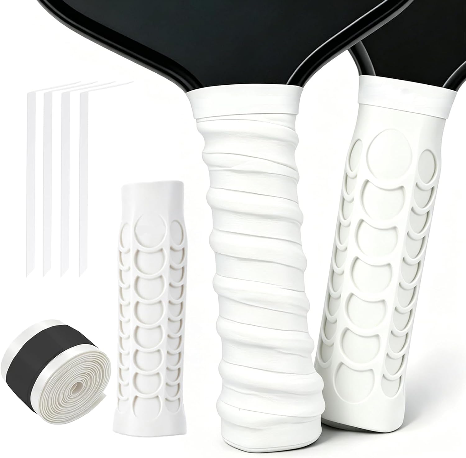 Pickleball Paddle Grip,Pickleball Overgrip, Improve Comfort, Reduces Vibration with Finger Support and Anti-Sweat Design