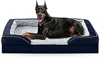 Vista 35 de FURTIME Cama ortopédica para perros extra grandes – Sofá cama impermeable XL para perro, cama de espuma de apoyo ultra cómoda con funda extraíble