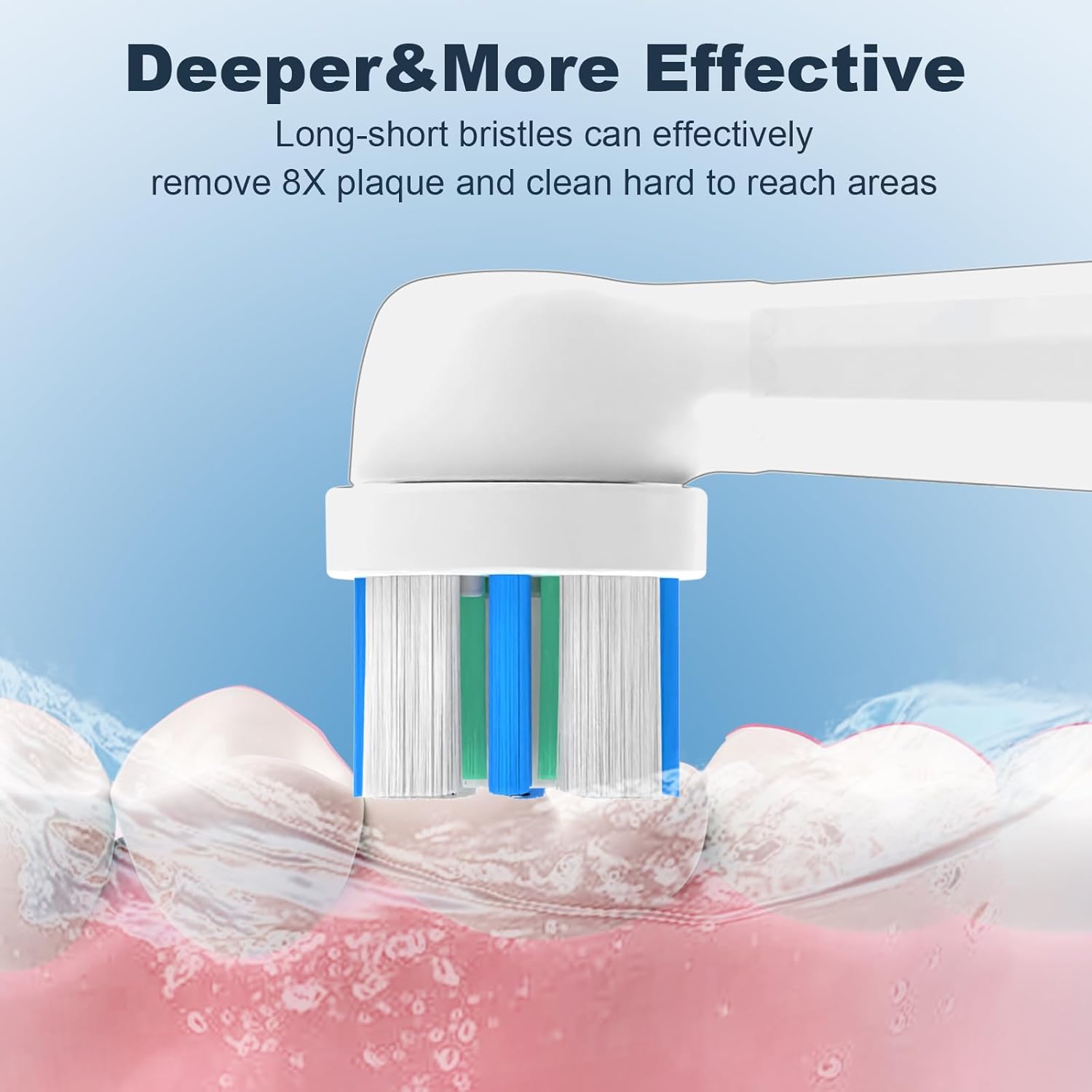 iO Replacement Heads Compatible with Oral B iO Electric Toothbrush, Toothbrush Heads Compatible with Oral-B iO Series 2/3/4/5/6/7/8/9/10, Premium Bristles for Balanced Oral Care