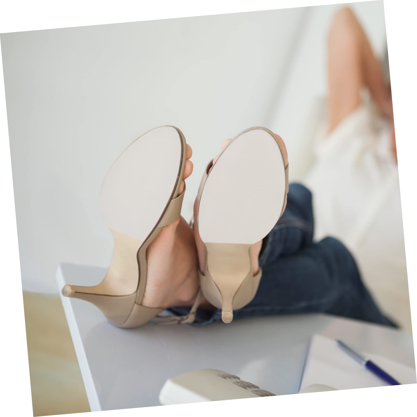 4rollen Anti-rutsch Schuhsohlen Aufkleber Für High Heels Transparentes Selbstklebend Langlebig Individuell Zuschneidbar Für Schutz Und Komfort
