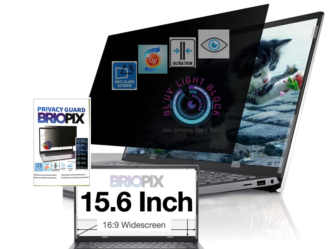 See full amazon price history chart for BrioPix 15.6 Privacy Screen with Eye Protection |No Eye Strain| BLUV Block Tech | Privacy Screen Protector for 15.6 inch Laptop BrioPix 15.6 Privacy Screen with Eye Protection |No Eye Strain| BLUV Block Tech | Privacy Screen Protector for 15.6 inch Laptop (B09M7242HW) Amazon Price History, Amazon Price Tracker