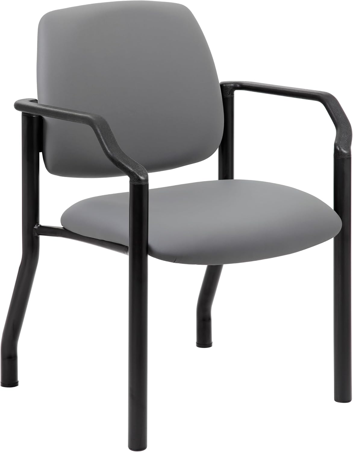 Boss Office Products Guest Reception Room Chair 300 lb. Weight Capacity, Gray