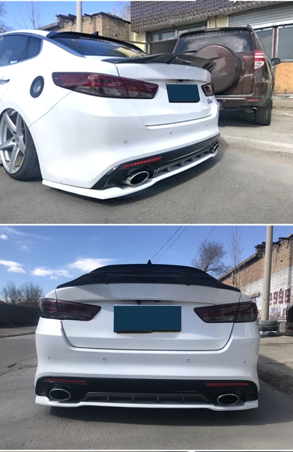 per Kia per Optima K5 2016-2018 Car Rear Trunk Spoiler Lip Decorare Portellone Posteriore Spoiler Coda Ala Body Kit Car Styling Accessori Accessori per Auto