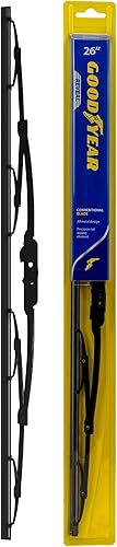 Goodyear Reveal - Limpiaparabrisas convencional de 26 pulgadas, resistente al óxido, con adaptador universal, paquete de 1 unidad Goodyear Reveal - Limpiaparabrisas convencional de 26 pulgadas, resistente al óxido, con adaptador universal, paquete de 1 unidad