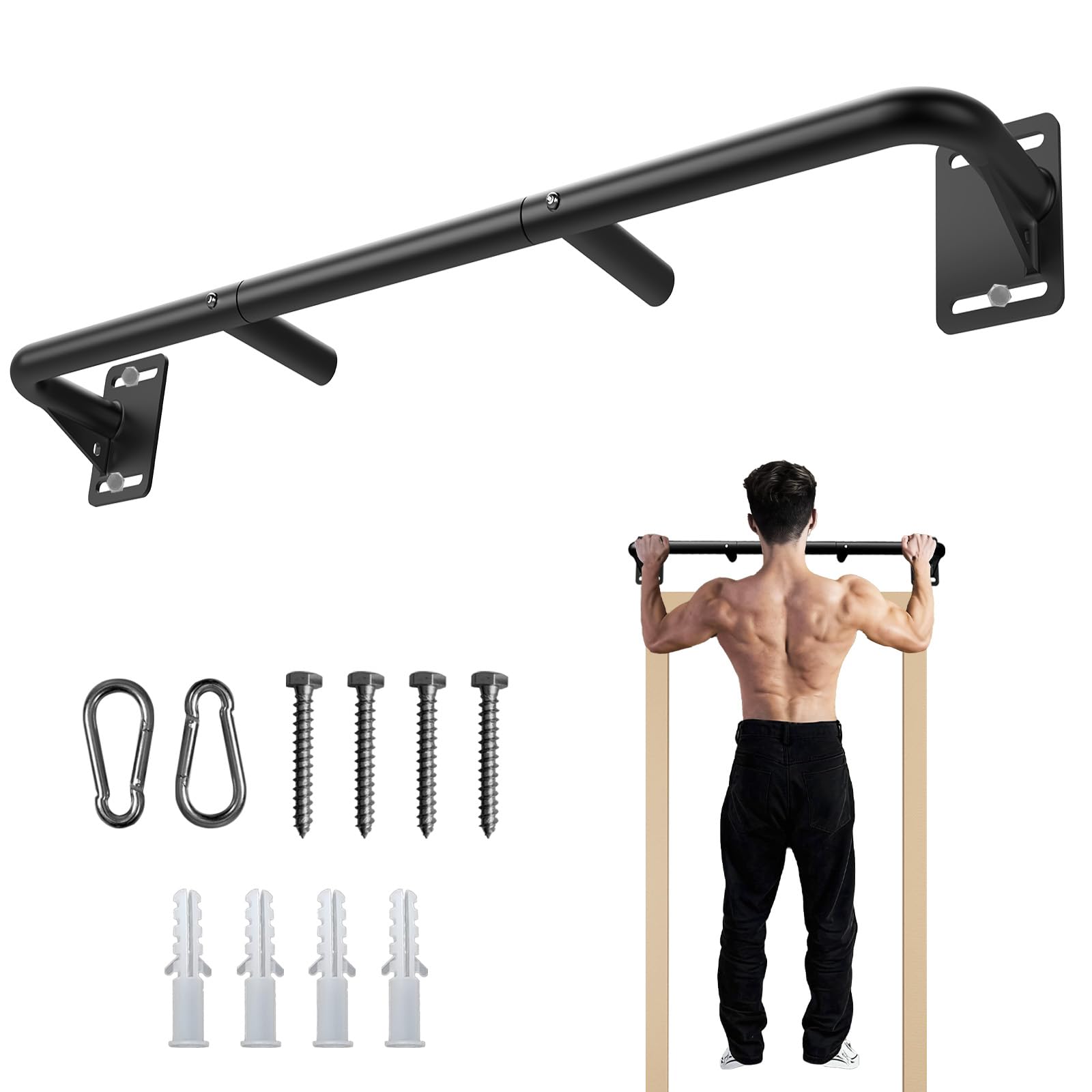 Photo 1 of Fitarc Wall Mount Pull Up Bar for Doorway, Heavy Duty Chin Up Bar, 440lbs