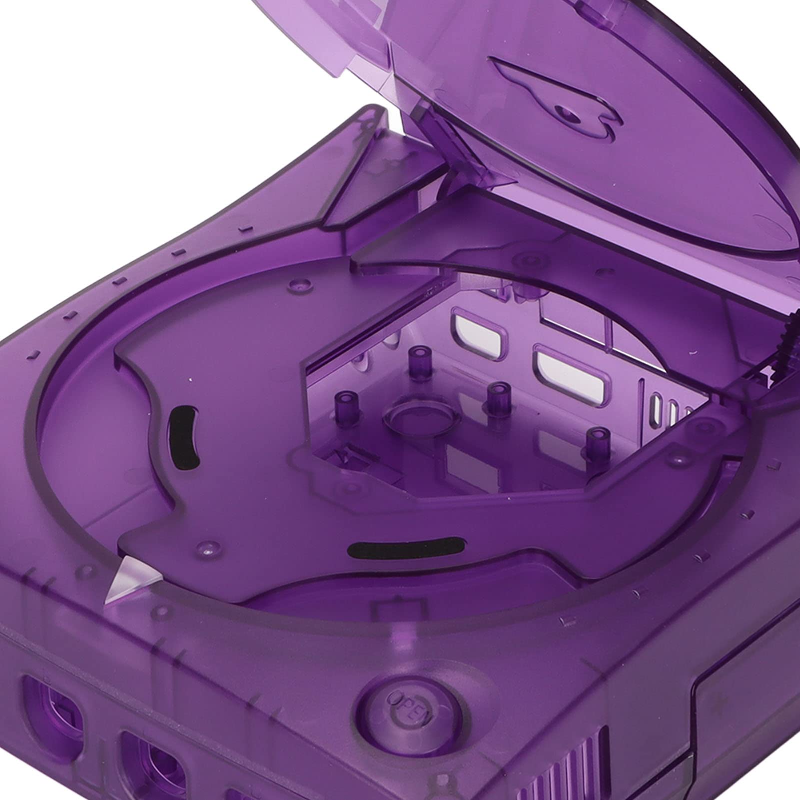 Estuche Translúcido Sega Dreamcast DC - Consola De Videojuegos Retro Carcasa De Plástico ABS En Transparente, Estuche De Reemplazo De Consola Dreamcast Púrpura.