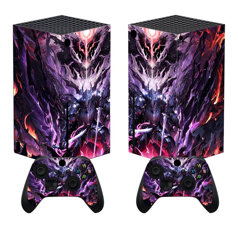 Skin Xbox Series X Habillage Vinyle Console Sticker Manette Chevalier du Mal