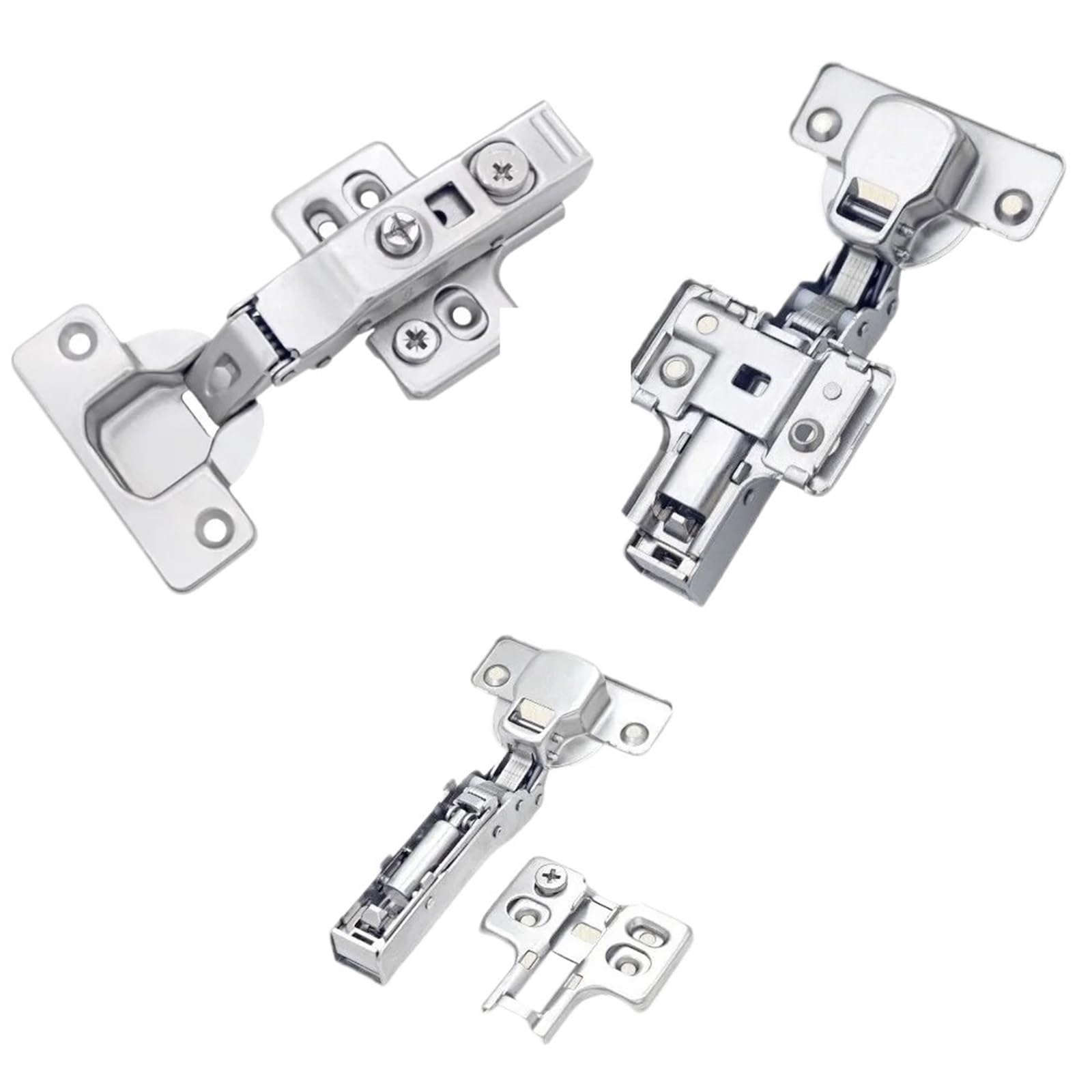 Kdhcvkz Full Overlay 2Pcs Adjustment Cabinet Hinge Soft Close Furniture Hinge(Full Overlay)