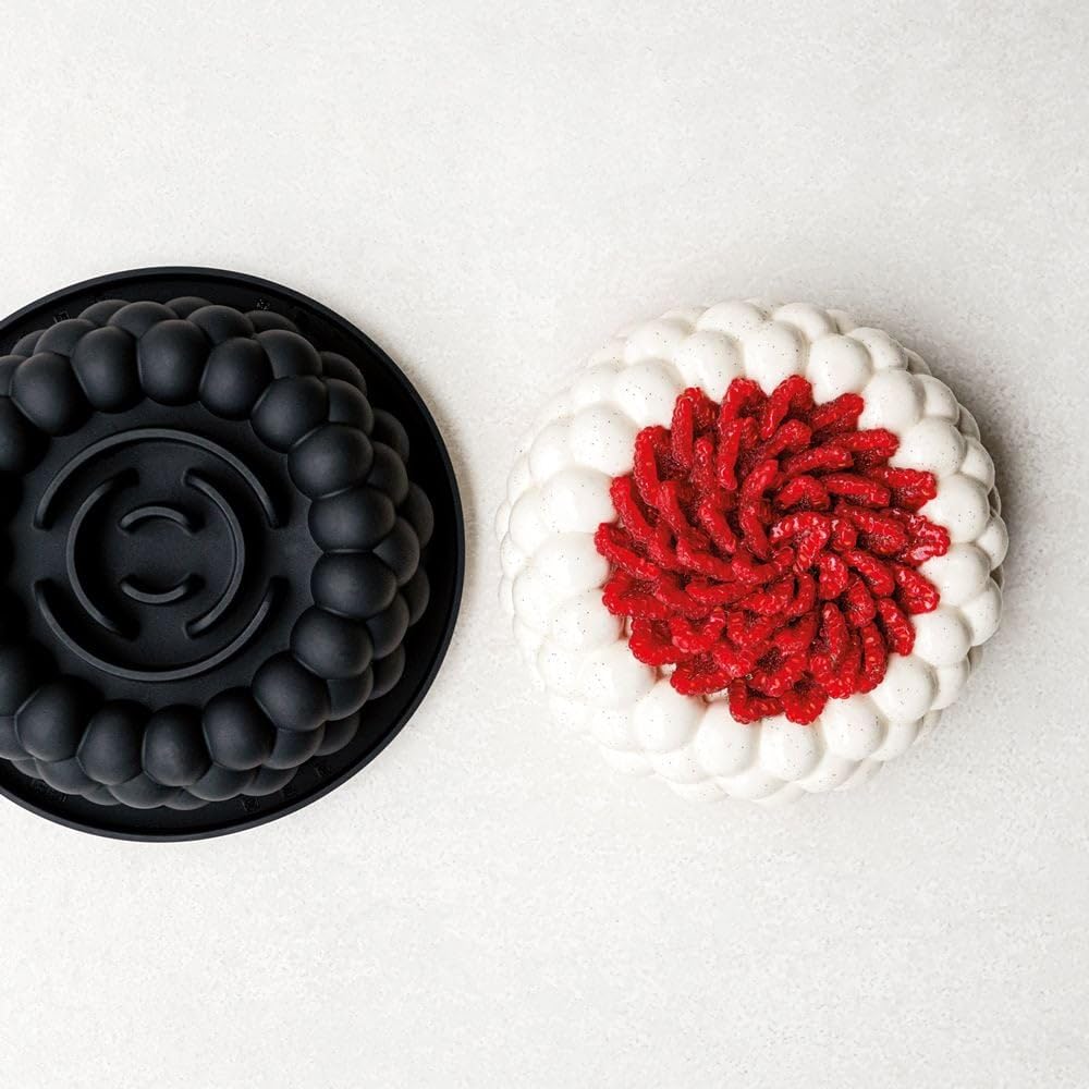 Pavoni Moule en silicone pour gâteaux – Nuage KE088S 180 x 65 mm – Accessoires professionnels pour cuisine et pâtisserie – Emporte-pièces pour gâteaux four