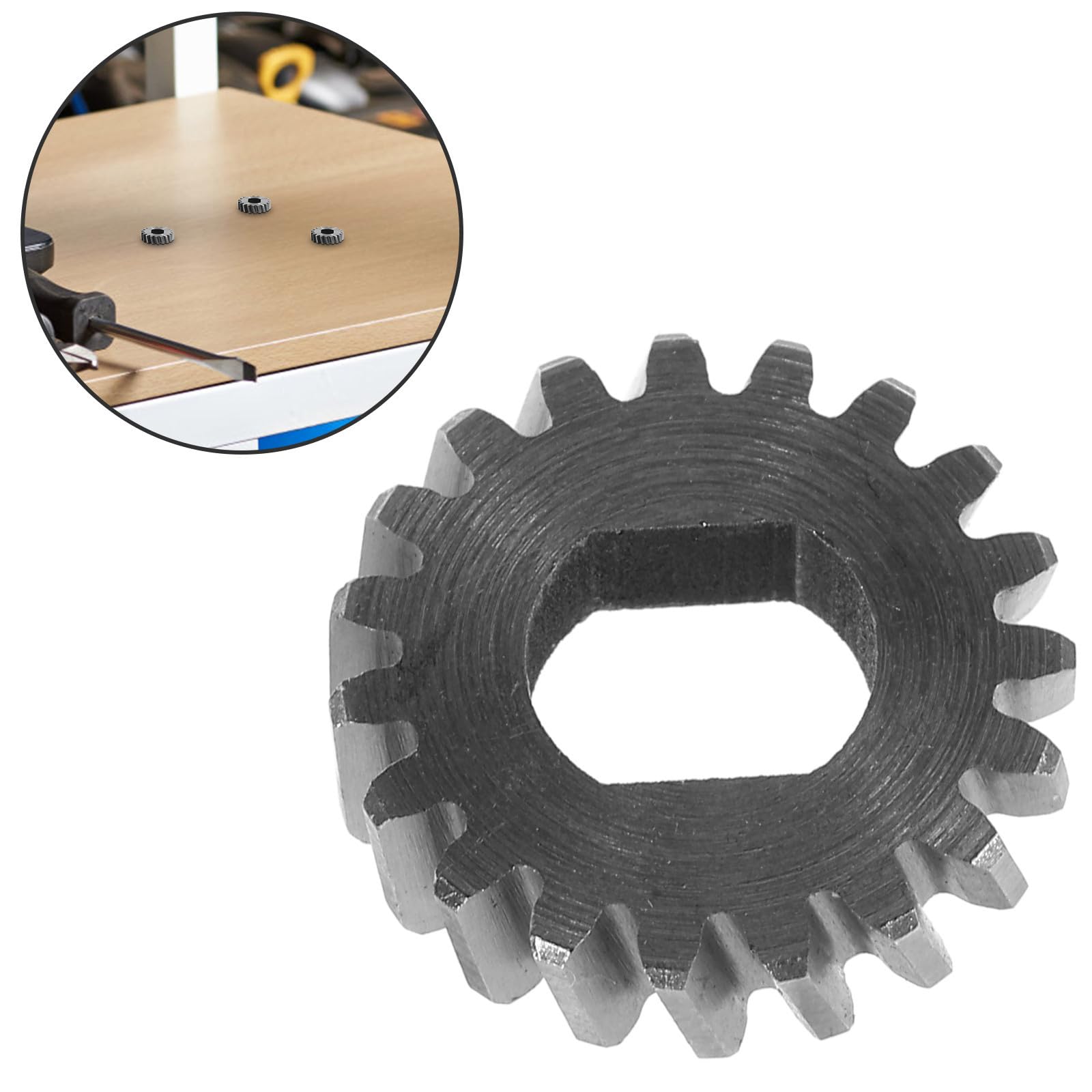 NUOBESTY Engrenage moteur toit ouvrant kit réparation 19 dents inoxydable pour véhicules auto montage simple
