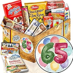 65. Geburtstag + DDR Waren Süß + Geschenke zum 65. Geburtstag Frau