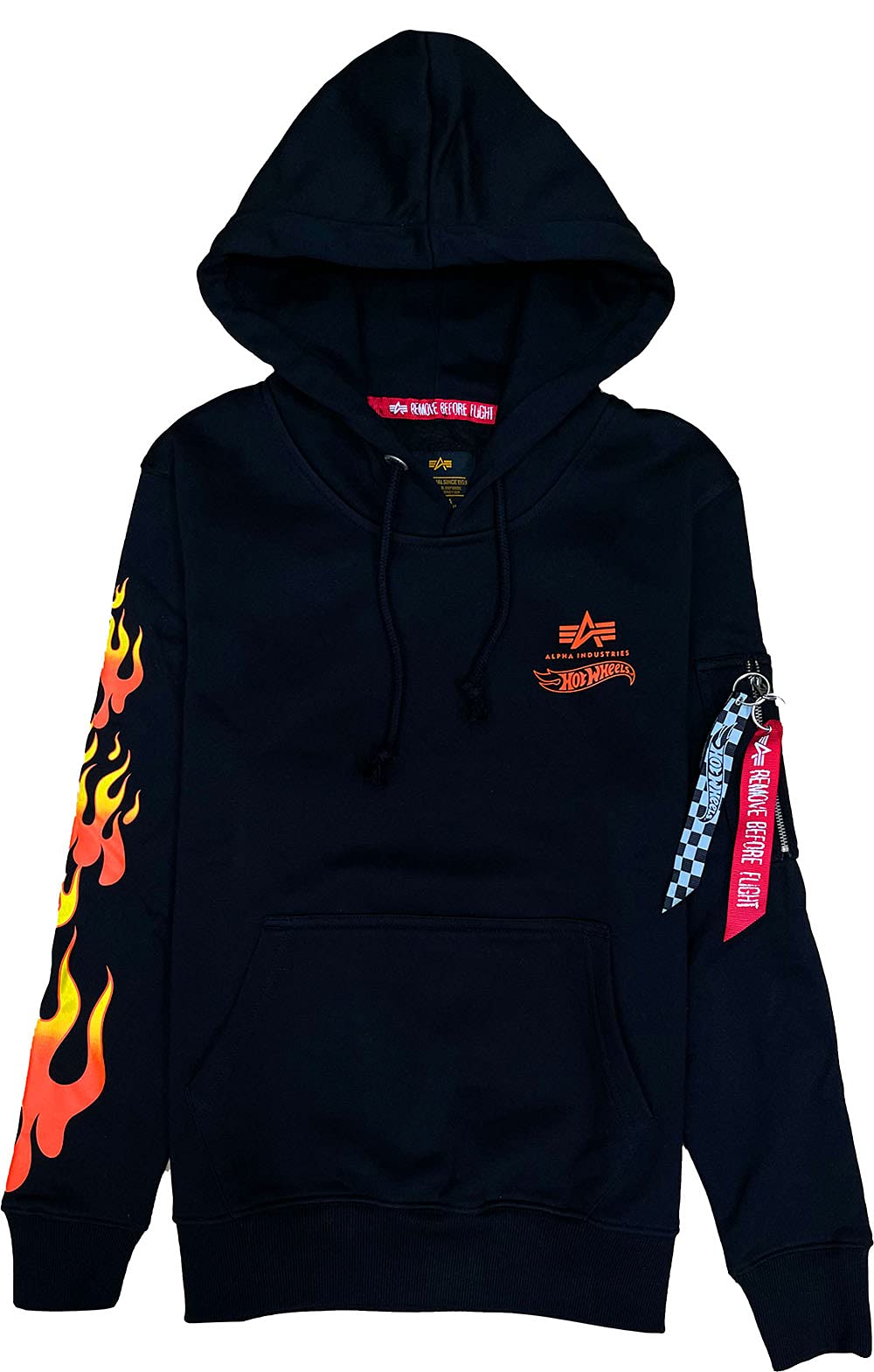 ALPHA INDUSTRIES Men's Flame Hoody Short Sleeve T-Shirt