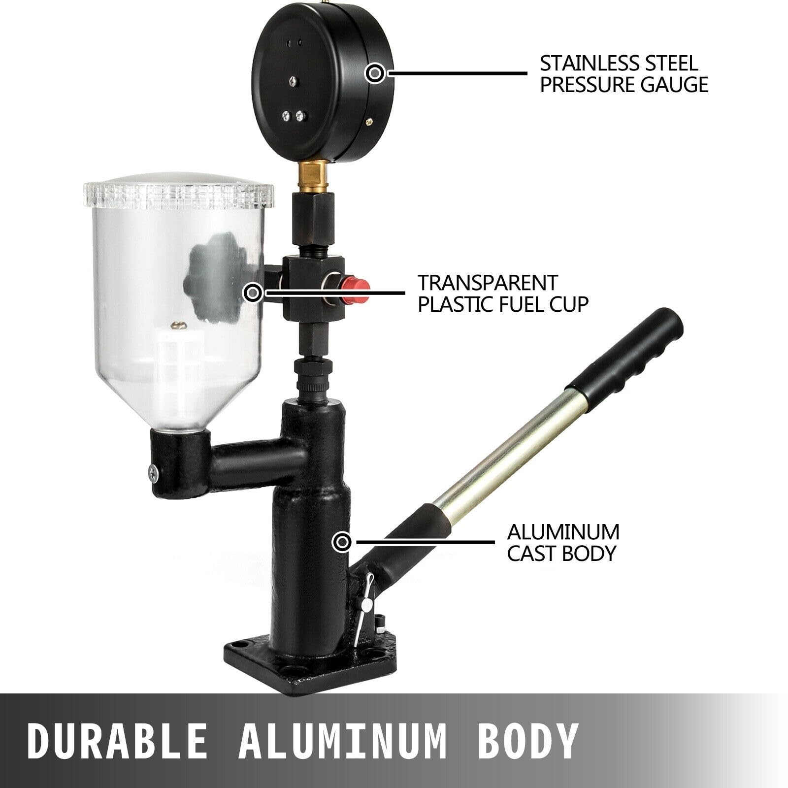 Tester for ugelli iniettori di carburante con strumento riparazione for tester pressione Common Rail a doppia scala for trattori automobili Per principianti - Fai da te