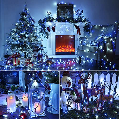 Brizled Blue & White Christmas Lights, 78.74ft 240…