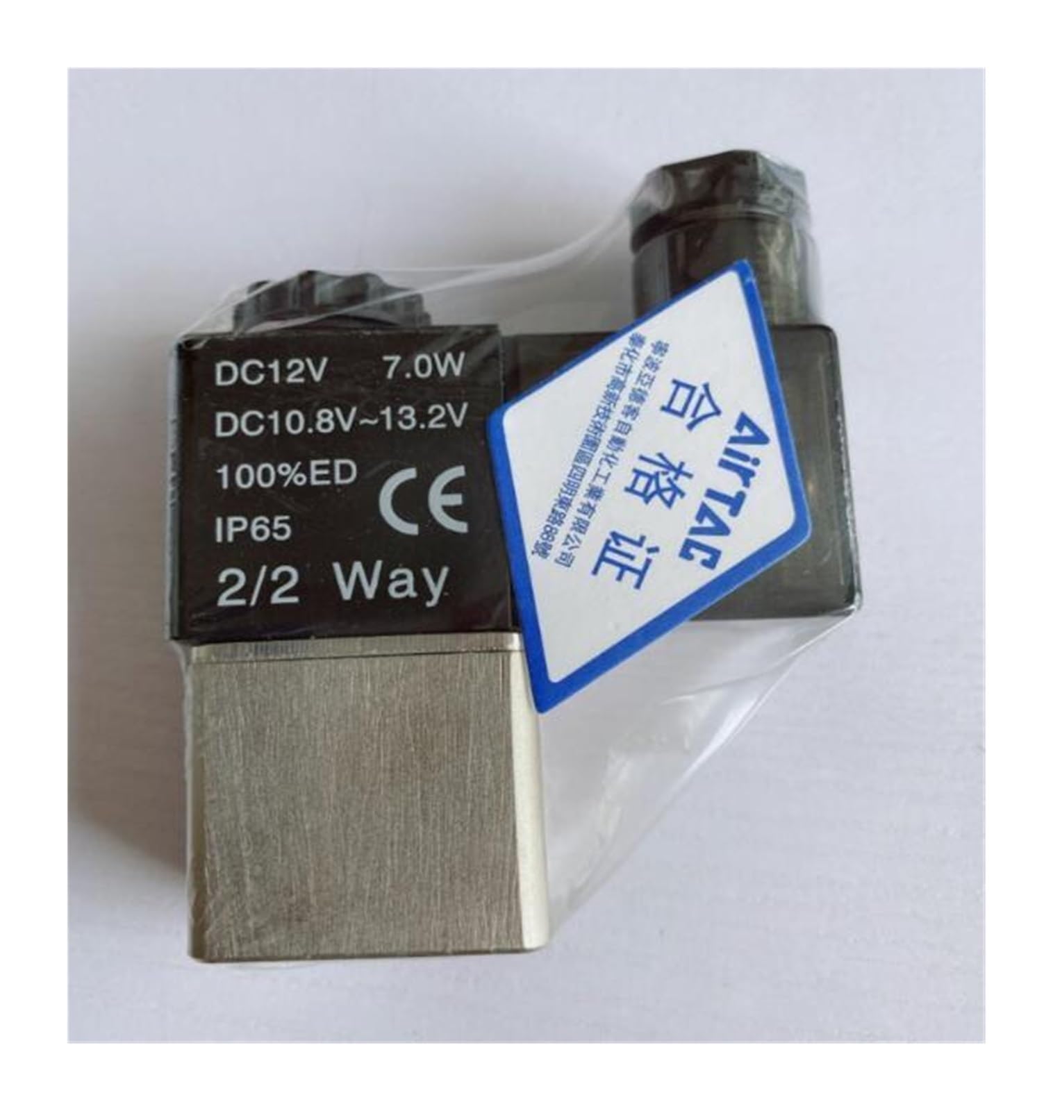 Válvulas solenoides de Aire 2V025-06 2V025-08 Válvula Control neumática 2 Posiciones y Puertos 0 a 10 Bar(2v025-08,220 Volt)