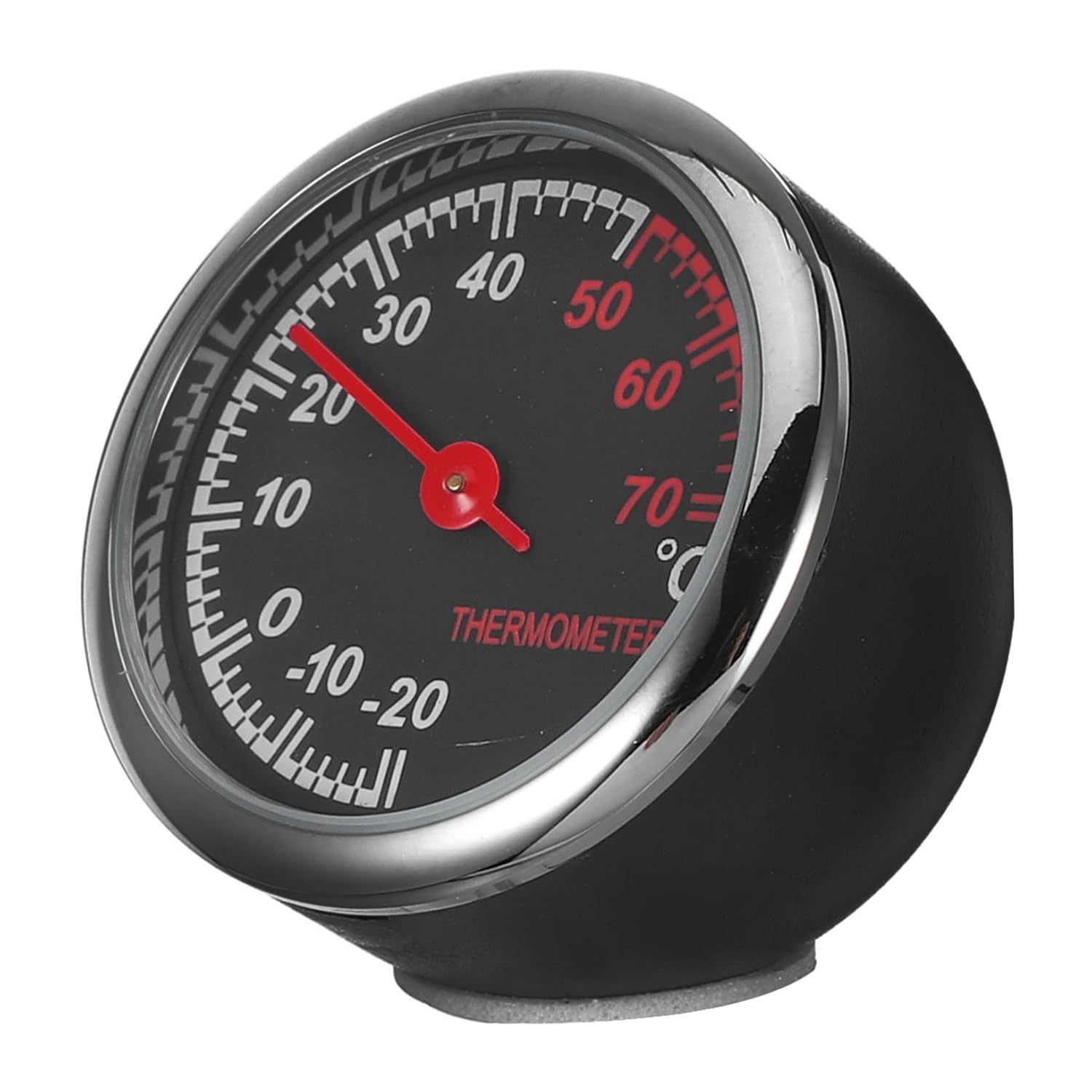 SOLUSTRE Car Dashboard Decorations Automotive Thermometer Luminous Clock Easy to Install Car Vent Thermometer
