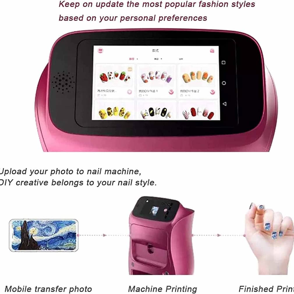 Amazon.co.jp: デジタルモバイルネイルアートプリンター、タッチ