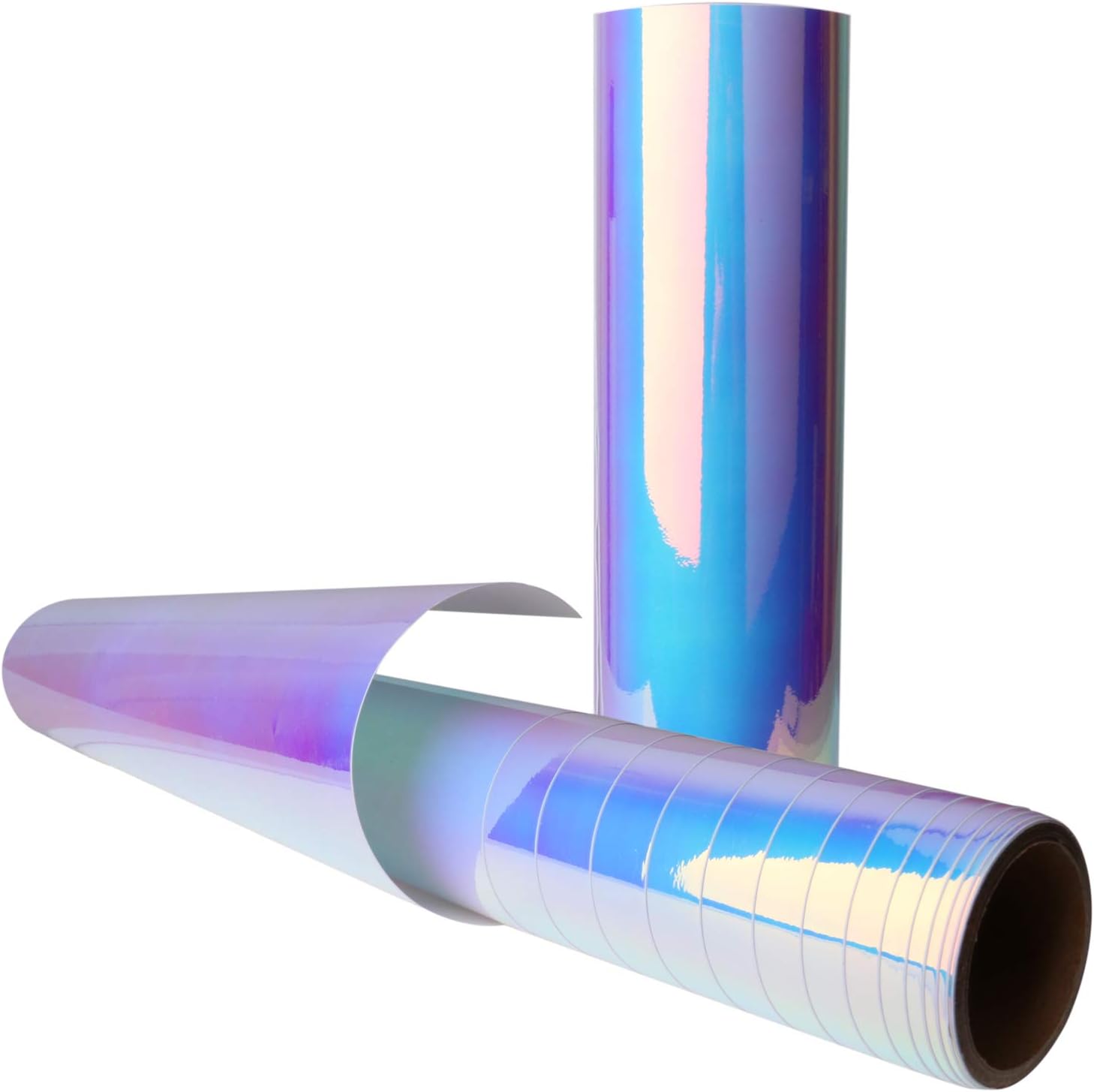 Holographic Vinyl Self Adhesive Roll 12" X 6.6ft Chrome Vinyl Sticker Sheet Paper
