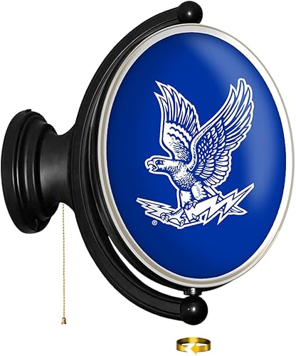 Miniatura 9 de The Fan-Brand Notre Dame Fighting Irish - Letrero de pared iluminado ovalado giratorio con diseño de mascota, letrero de bar del equipo hogar,