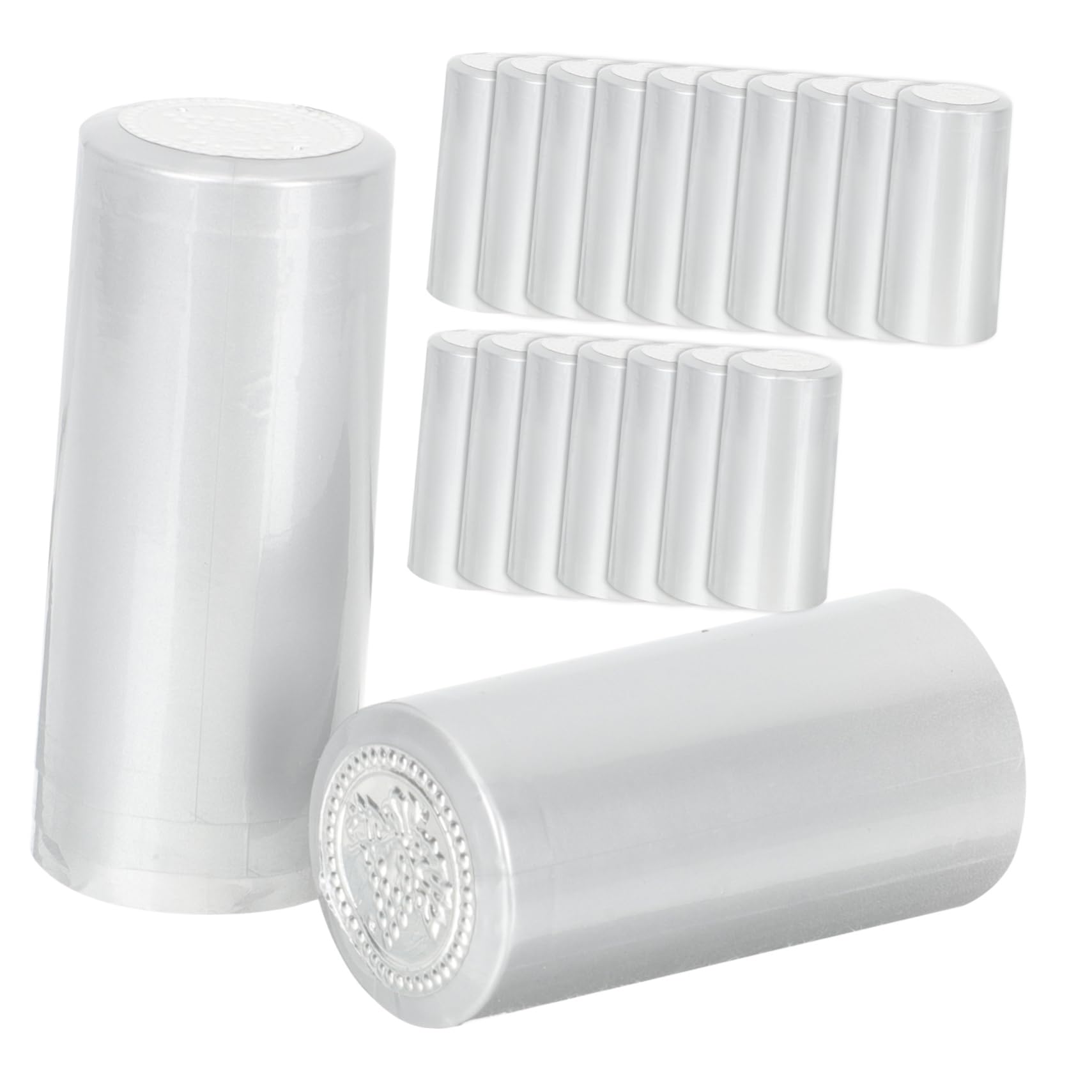 Mikinona Shrink Capsules Wine Bottles 200pcs Wine Bottle Heat Shrink Capsule Pvc Sealing Film for Wine Bottles