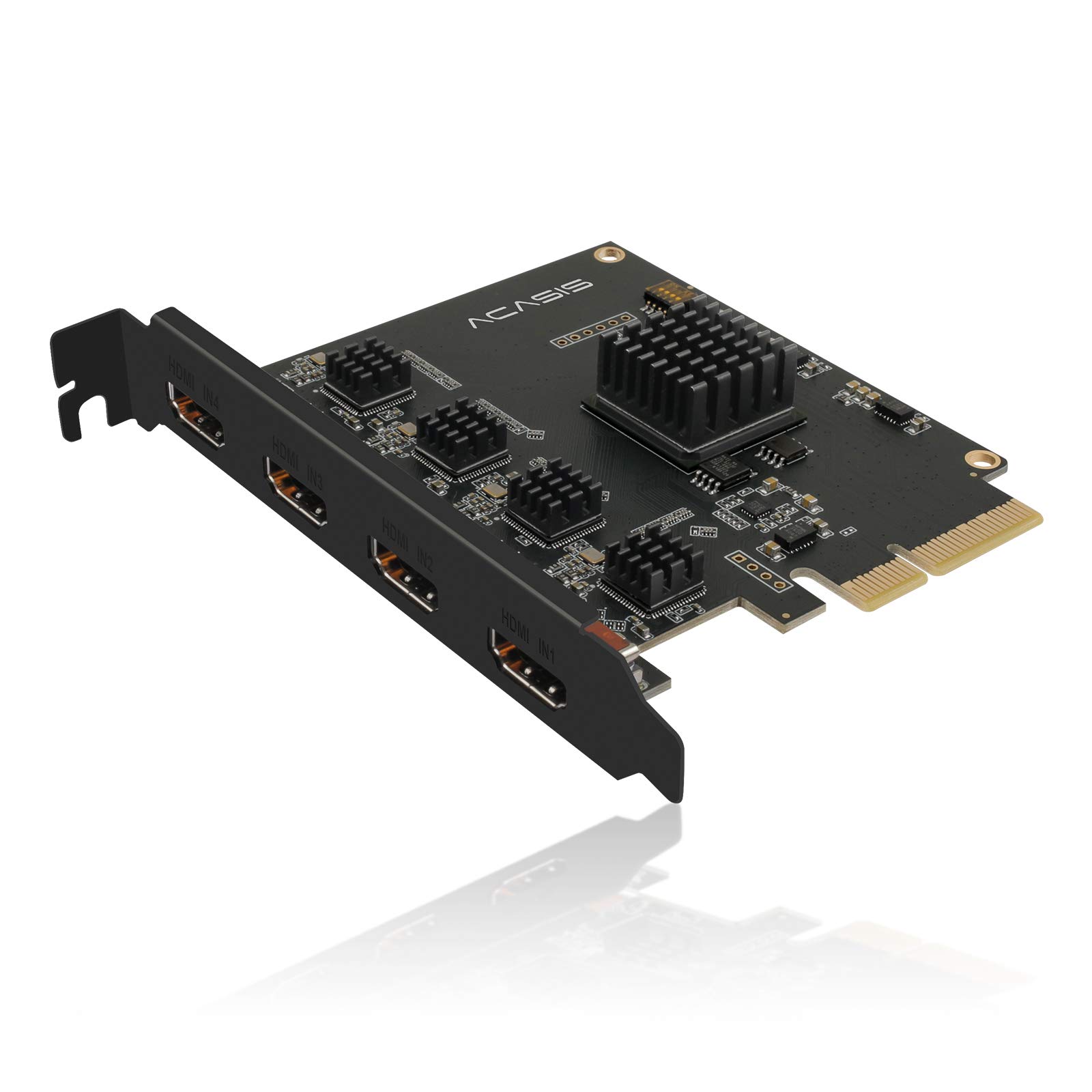 Acasis Quad HDMI PCIe Video Capture Card 1080P 60FPS 4 Channel Builtin