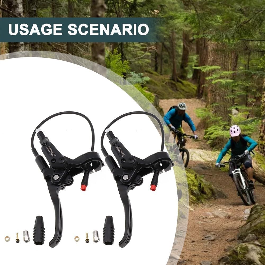 E-Bike Brake Lever, Brake Grips for Electric Bike or E Scooter,Ebike Accessories Cut Off Power When Brakes Ebike Parts(Right)