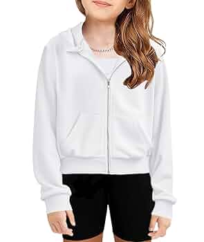 Felpa Con Zip E Cappuccio Per Ragazze 6-16 Anni - Morbida, Con Tasca, Stile Casual - Foto 10