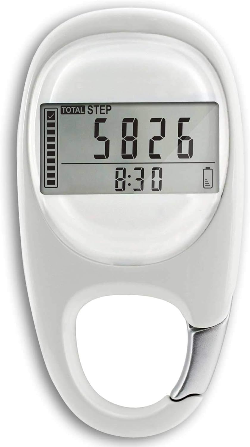 PodĂłmetro digital 3D con clip contador de pasos simple de Maizad para hombres mujeres y niños seguimiento de pasos y millaskilĂłmetro de calorĂas PodĂłmetro digital 3D con clip contador de pasos simple de Maizad para hombres mujeres y niños seguimiento de pasos y millaskilĂłmetro de calorĂas