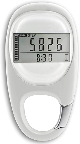 Podómetro digital 3D con clip contador de pasos simple de Maizad para hombres mujeres y niños seguimiento de pasos y millaskilómetro de calorías