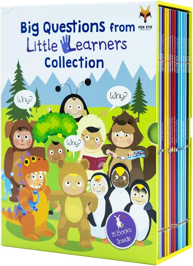 Big Questions from Little Learners 15 Book Set Collection: (Why is there day and night,Why do Bees buzz,Why is the sea so salty,Why do we all look ... to read,Why should i listen to my parents)