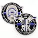 Punisher Thin Blue Line, Blue Lives Matter Law Enforcement Officers Military Police NYPD Challenge Coin with Unique Serial Numbers