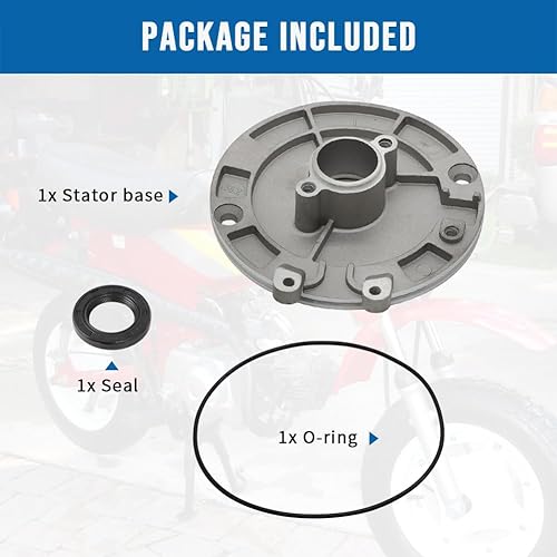 Miniatura 7 de Motoparty Repuesto para número OEM 31131-GS9-020 y 91301-035-003 y 91202-GK4-722 Placa base de estator de encendido para Honda CRF50 CRF70 Z50R XR50