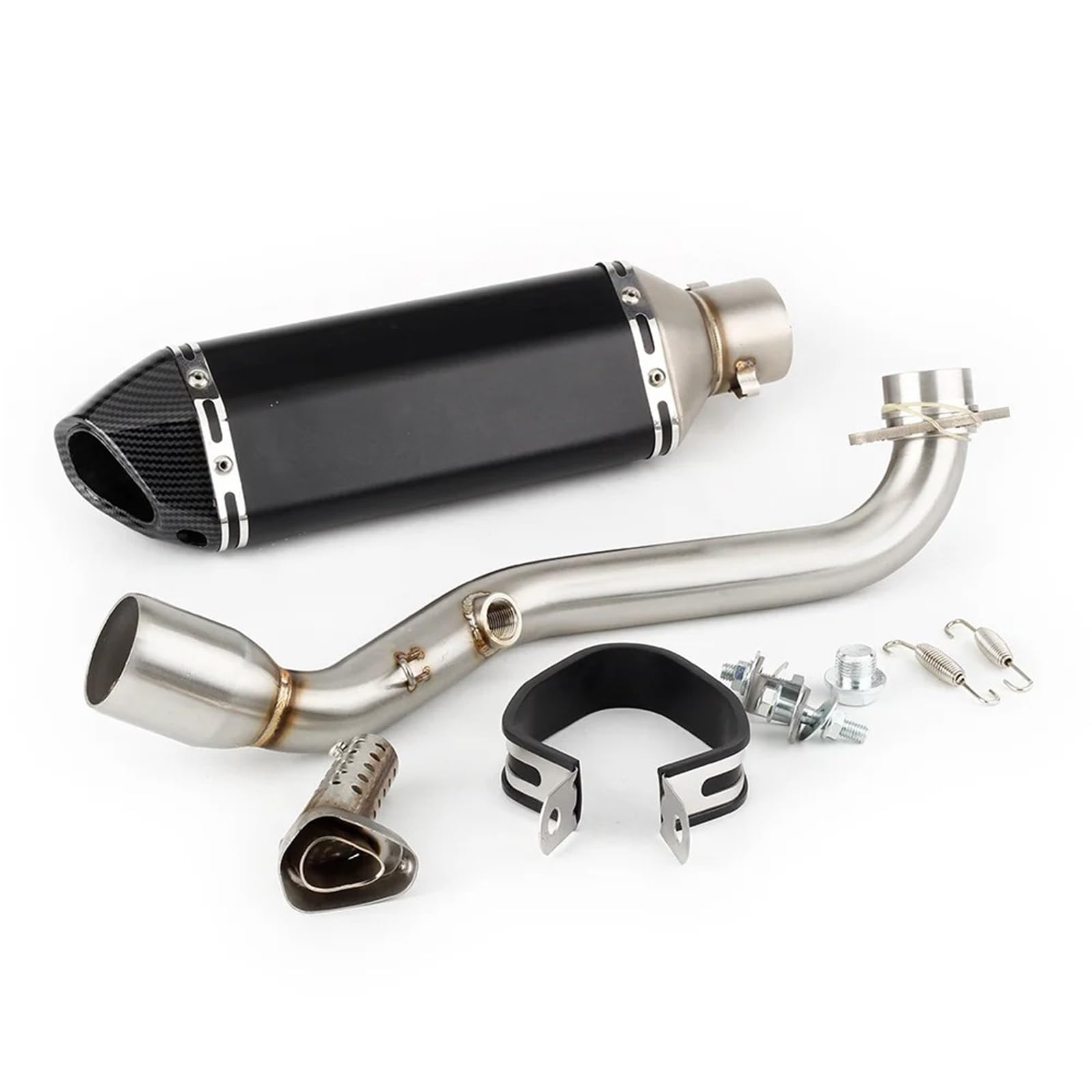 Tubo di scarico moto Per Suzuki Per Burgman 400 2006-2016 Fuga Silenziatore Di Scarico Moto Con Tubo Di Collegamento Intestazione Slip-on(G)