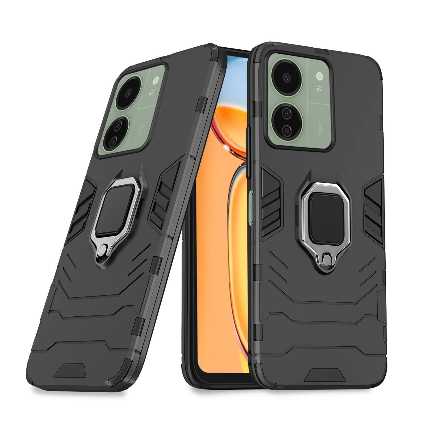 Pikkme Redmi 13C 4G / Redmi 13C 5G Back Cover | D5 Tough Armor Bumper | 360 Protection Case | Ring Holder Stand Case for Redmi 13C 4G / Redmi 13C 5G (Black) (B0CT8VDC6V) Amazon Price History, Amazon Price Tracker