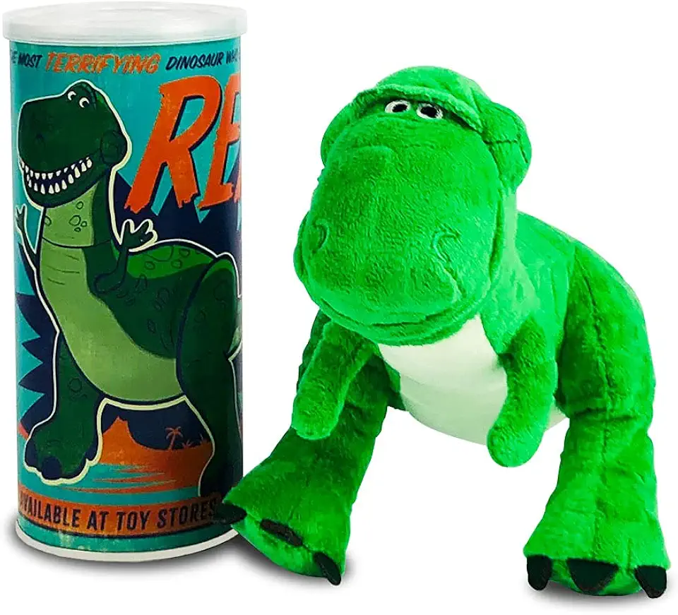 Fun Brinquedos Disney - Pelúcia Pop na Latinha Personagem Rex, Multicor