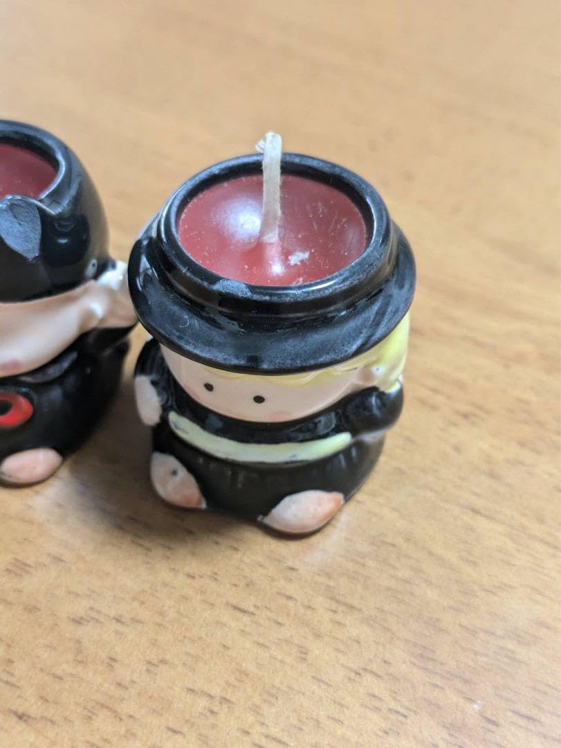 内藤ルネ　男の子　女の子　キャンドル　フィギュア　陶器　レア　レトロ Amazon.co.jp: 内藤ルネ 男の子 女の子 キャンドル フィギュア