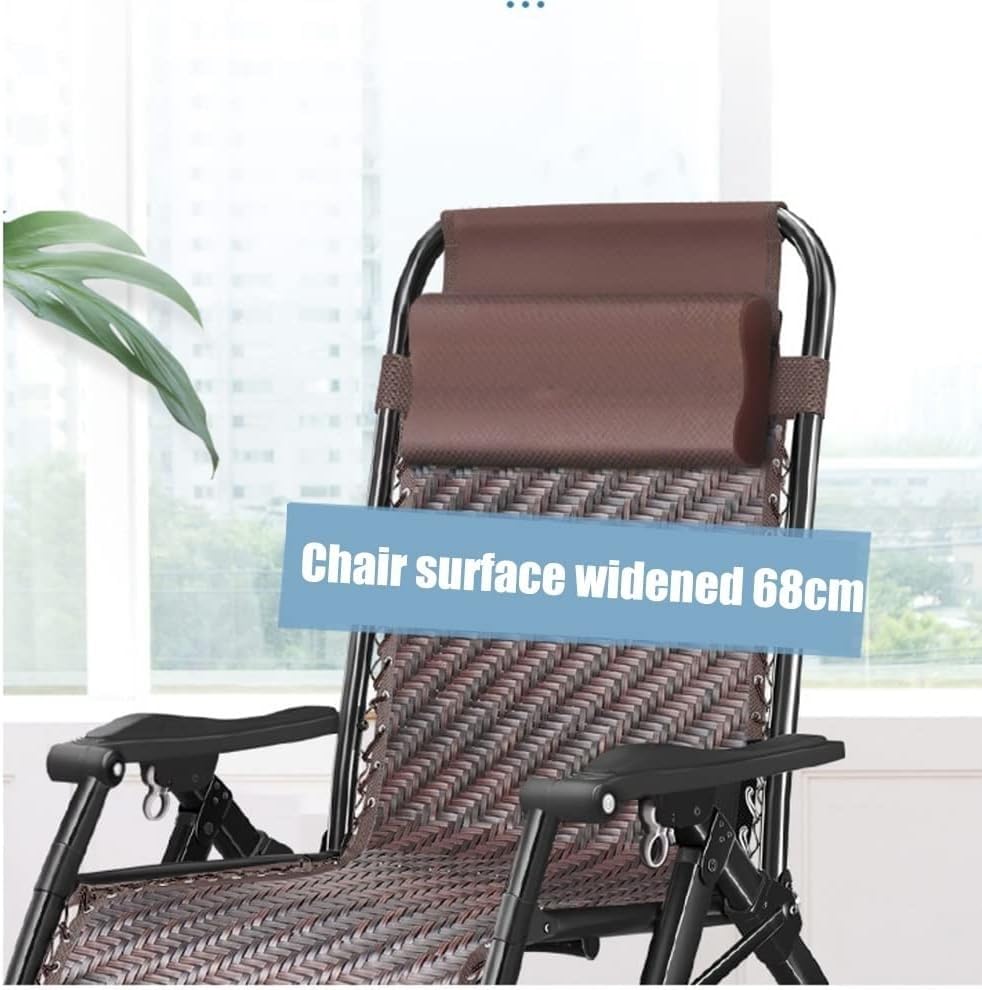 Lounge pliable pour piscine en version inclinable avec coussin marron - 6