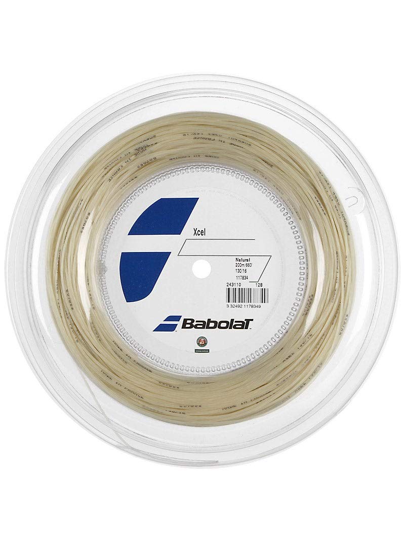 Babolat Xcel Cordage de Tennis (200 m), Naturel, 125/17 x 6m