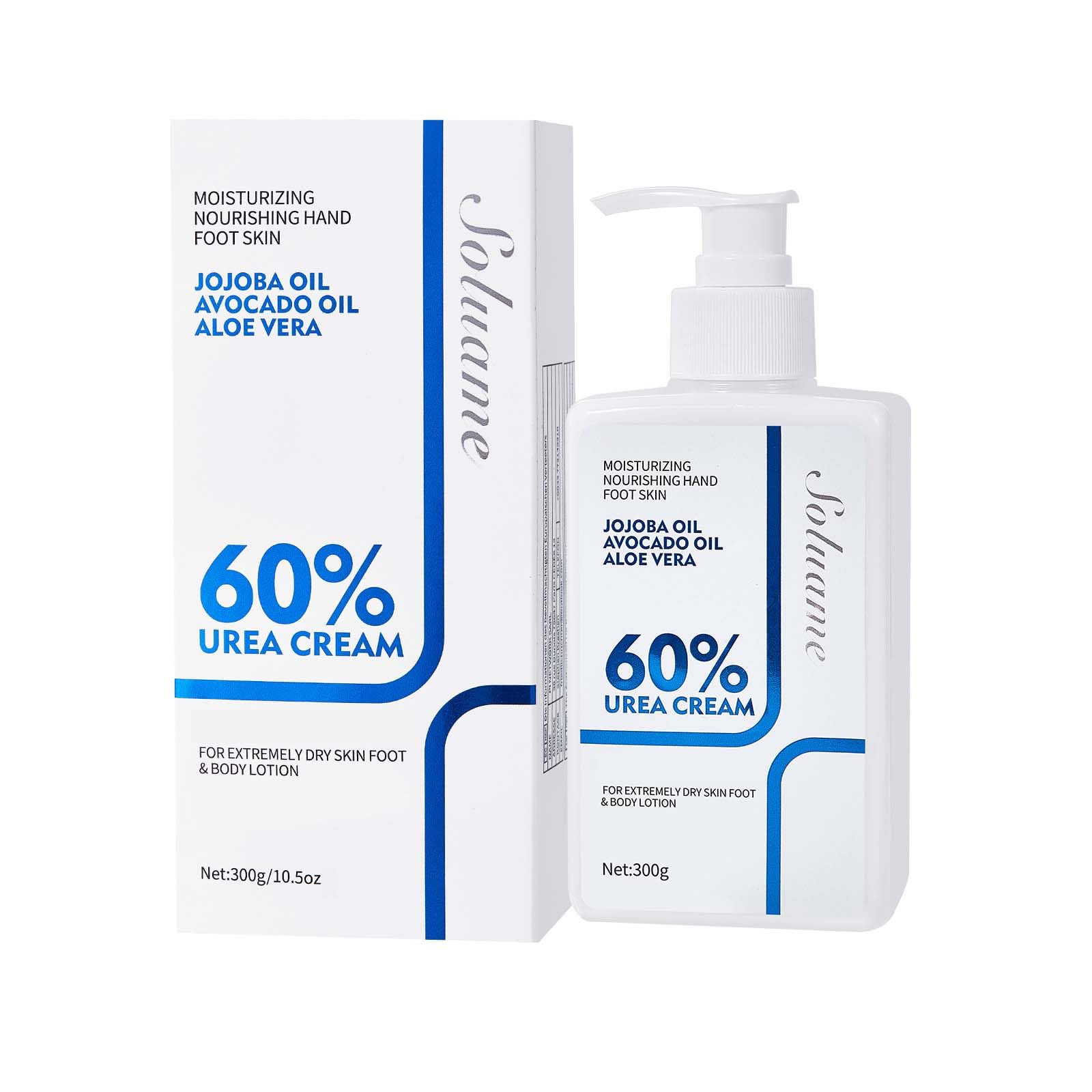 Urea Bodylotion mit 60% Urea Plus 2% Salicylsäure, Bodylotion Trockene Haut, Tiefe Feuchtigkeitsspendende und Schnell Aufnehmende Körperlotion, Body lotion Damen/Herren 300g