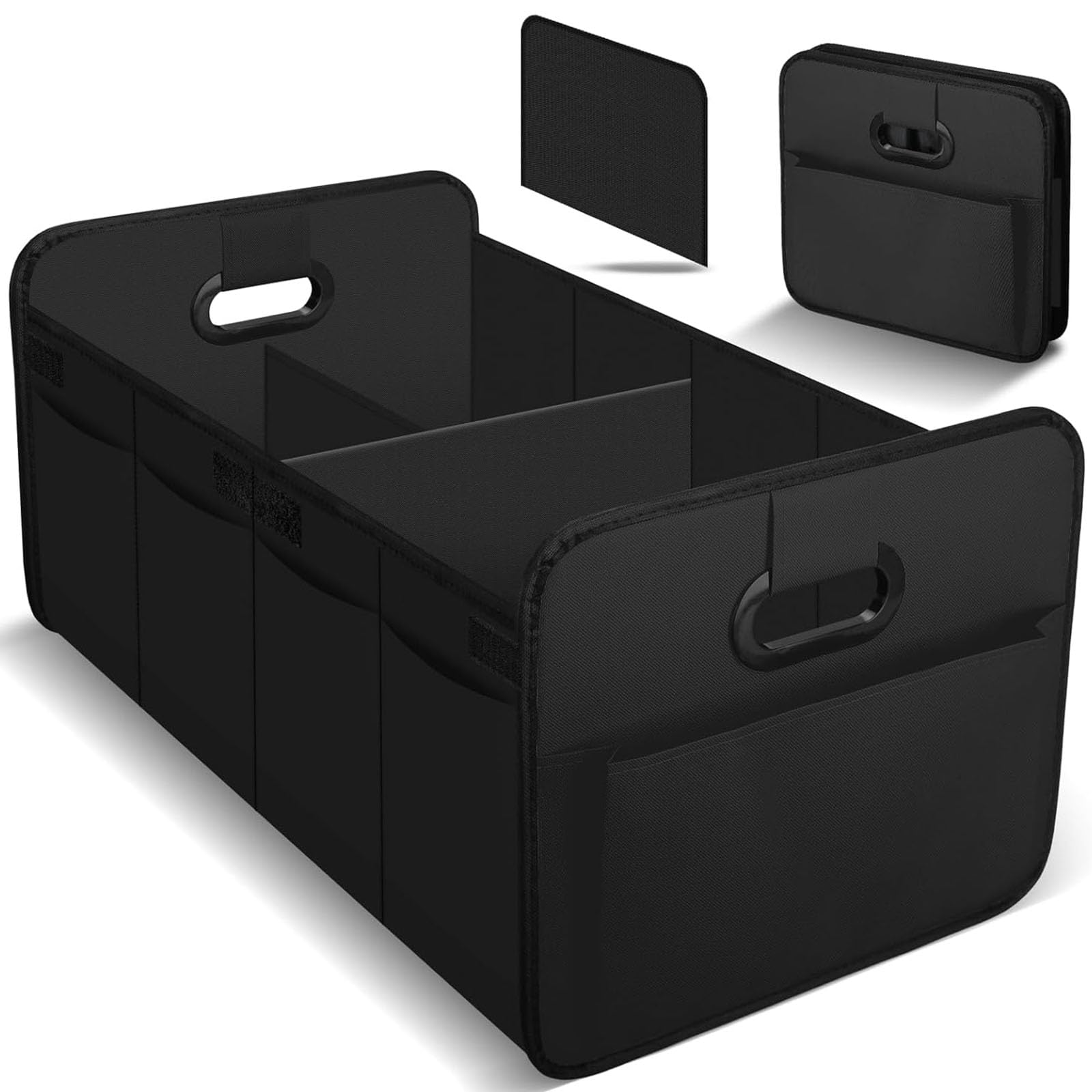 WPNCIMDA Foldable Car Boot Organiser for Skoda Fabia II 5J, Waterproof Multi-Compartment Boot Tidy Storage Bag with Reinforced Base, Large Capacity Car Organiser